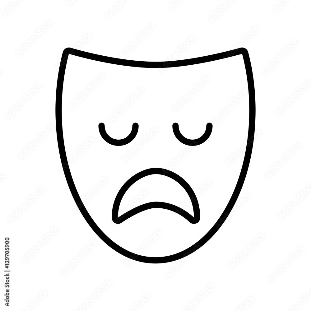 theater mask classic icon vector illustration design theater mask classic icon vector illustration design