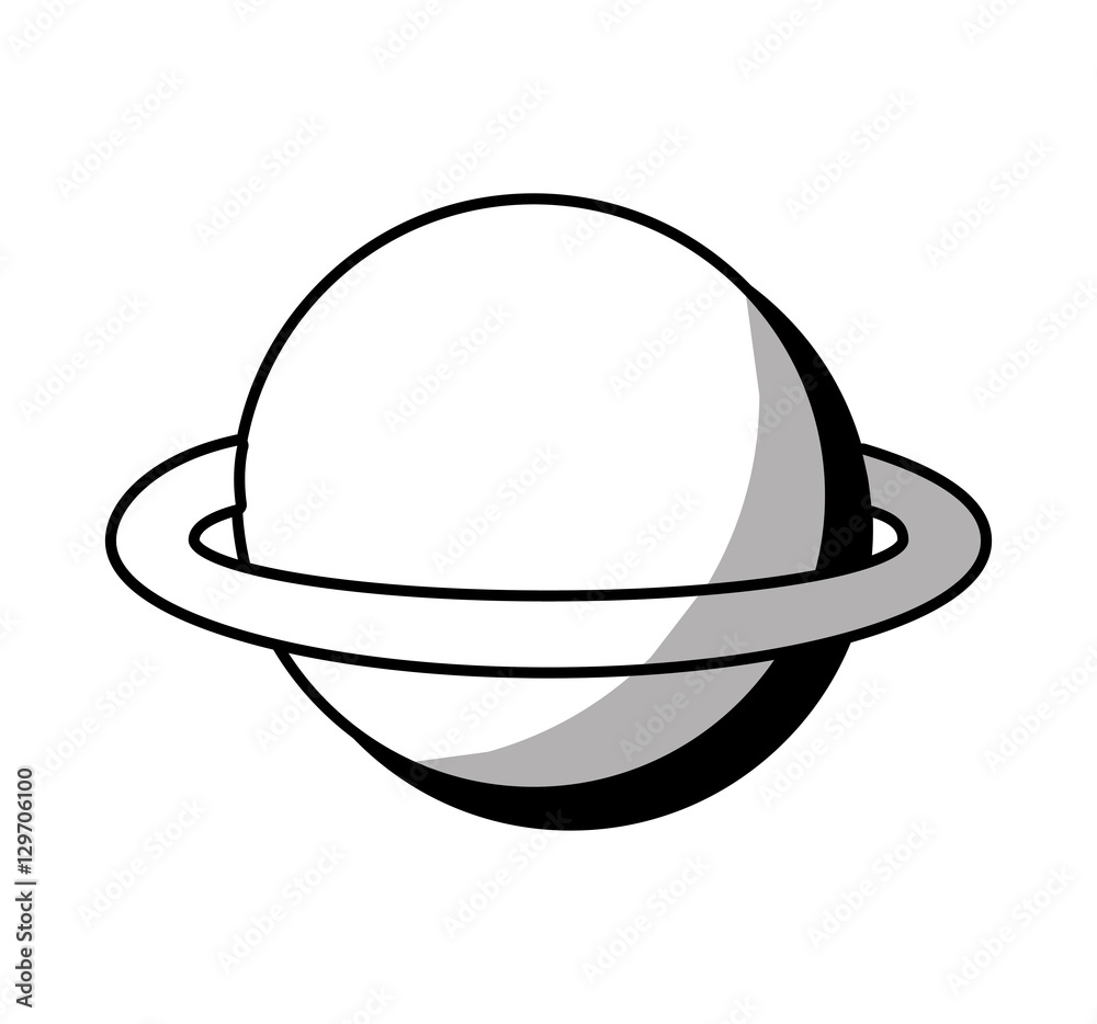 saturn planet isolated icon vector illustration design saturn planet isolated icon vector illustration design