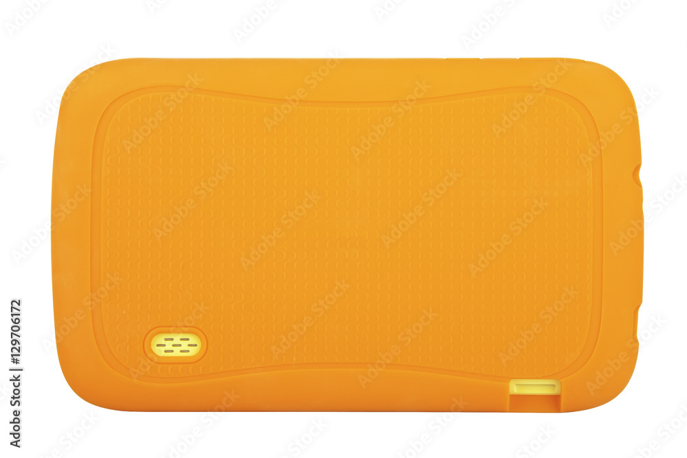 Tablet case oragne with yellow tablet back Tablet case oragne with yellow tablet back