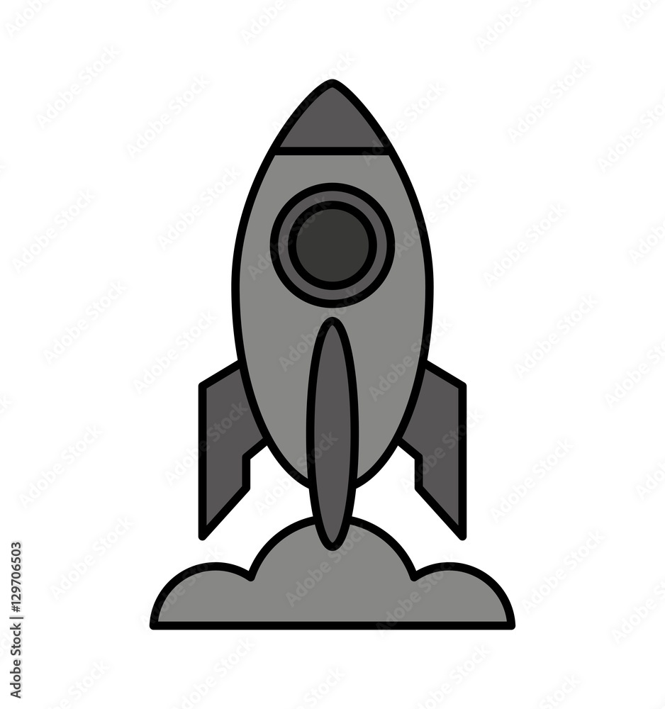 rocket start-up isolated icon vector illustration design rocket start-up isolated icon vector illustration design