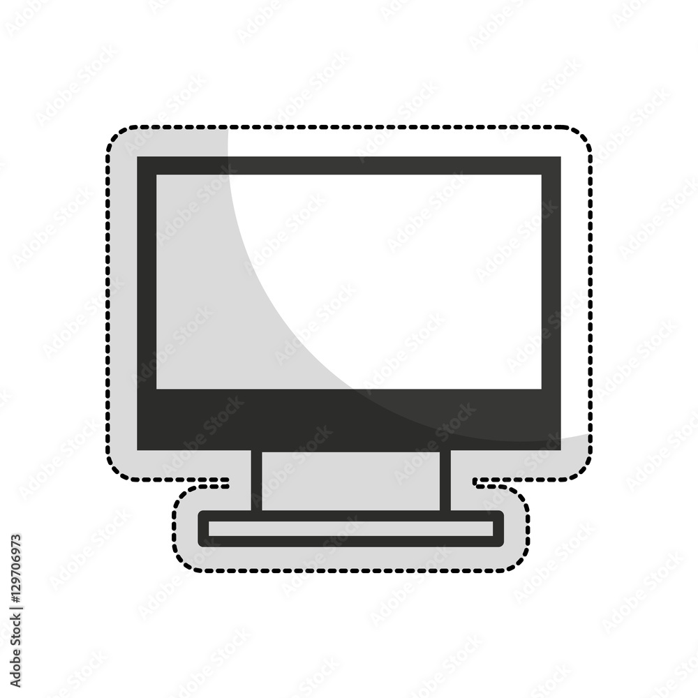 computer monitor isolated icon vector illustration design computer monitor isolated icon vector illustration design