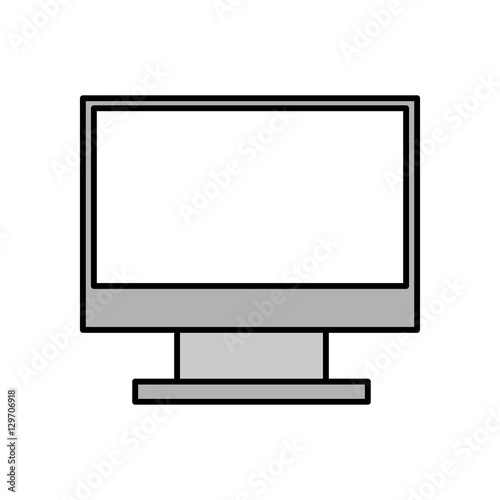 computer monitor isolated icon vector illustration design