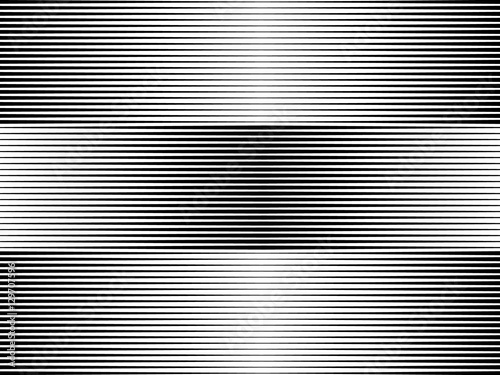 Line halftone pattern with gradient effect. Gorizontal lines.