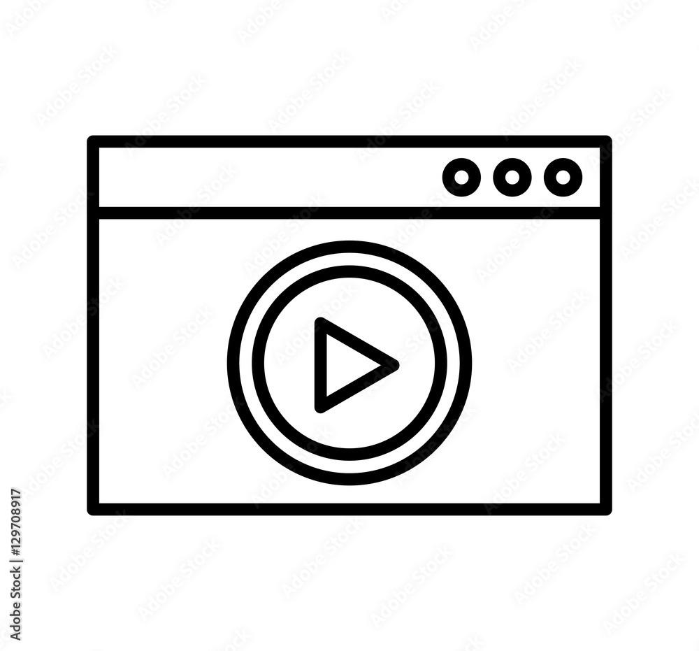 video player isolated icon vector illustration design video player isolated icon vector illustration design