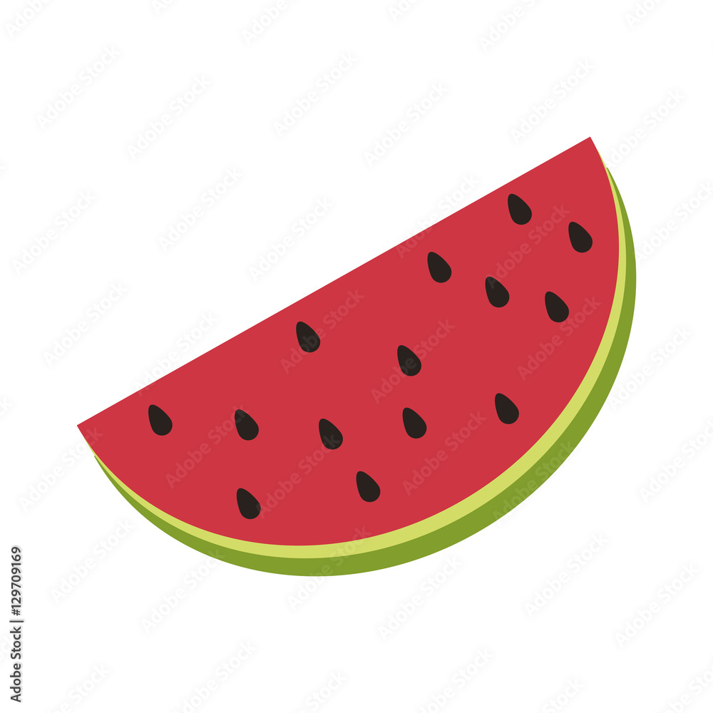 Fresh watermelon fruit icon vector illustration graphic design Fresh watermelon fruit icon vector illustration graphic design