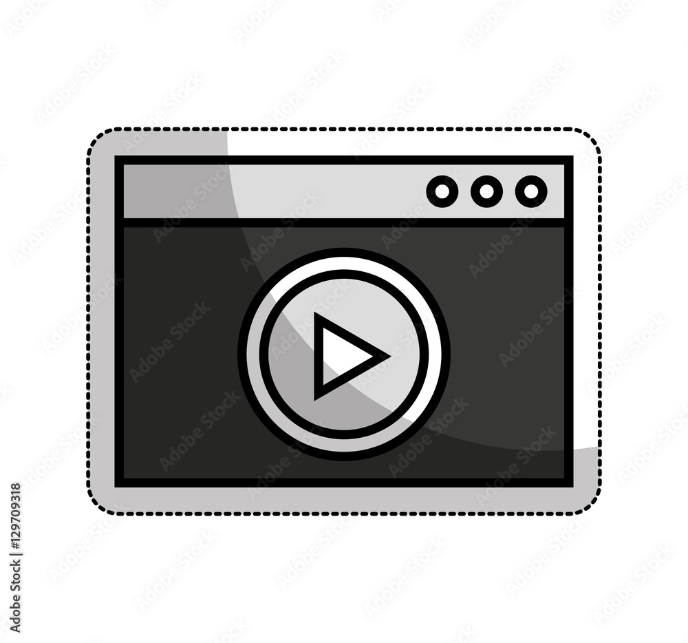 video player isolated icon vector illustration design video player isolated icon vector illustration design