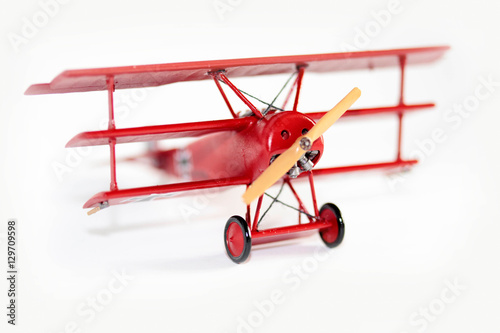 Canvas Print Famous Red Baron, Fokker Dr. I airplane plastic model kit