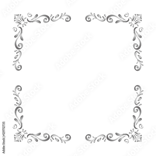 Ornamental border insignia icon vector illustration graphic design