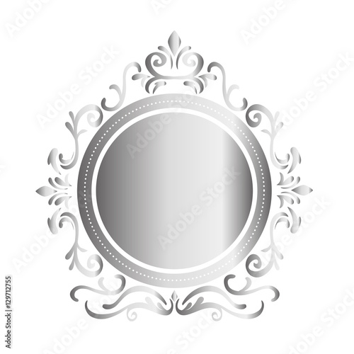 Ornamental border insignia icon vector illustration graphic design