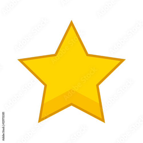 golden star award icon vector illustration design