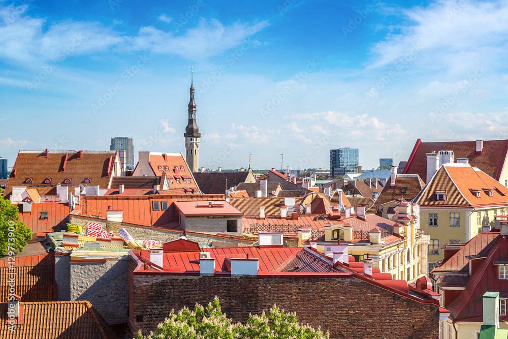 Obraz premium Aerial View of Tallinn