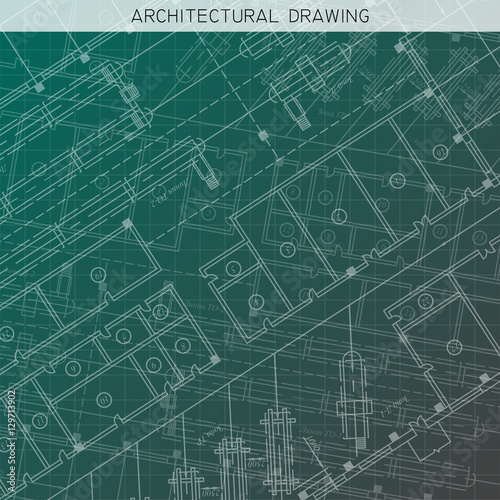 Architectural drawing. Architectural plan in vector.