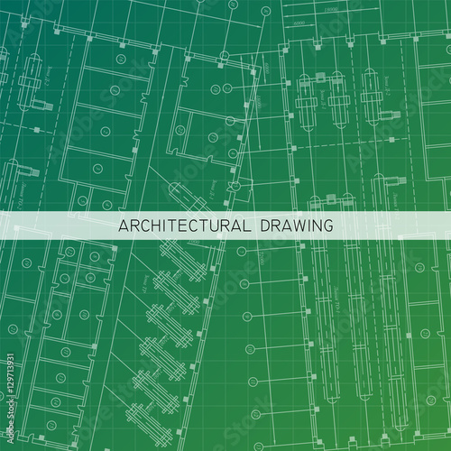 Architectural drawing. Architectural plan in vector.