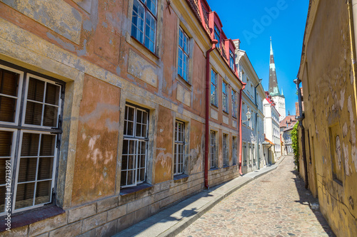 Tallinn Old Town in a beautiful summer day  Estonia