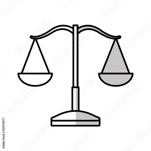 balance justice isolated icon vector illustration design