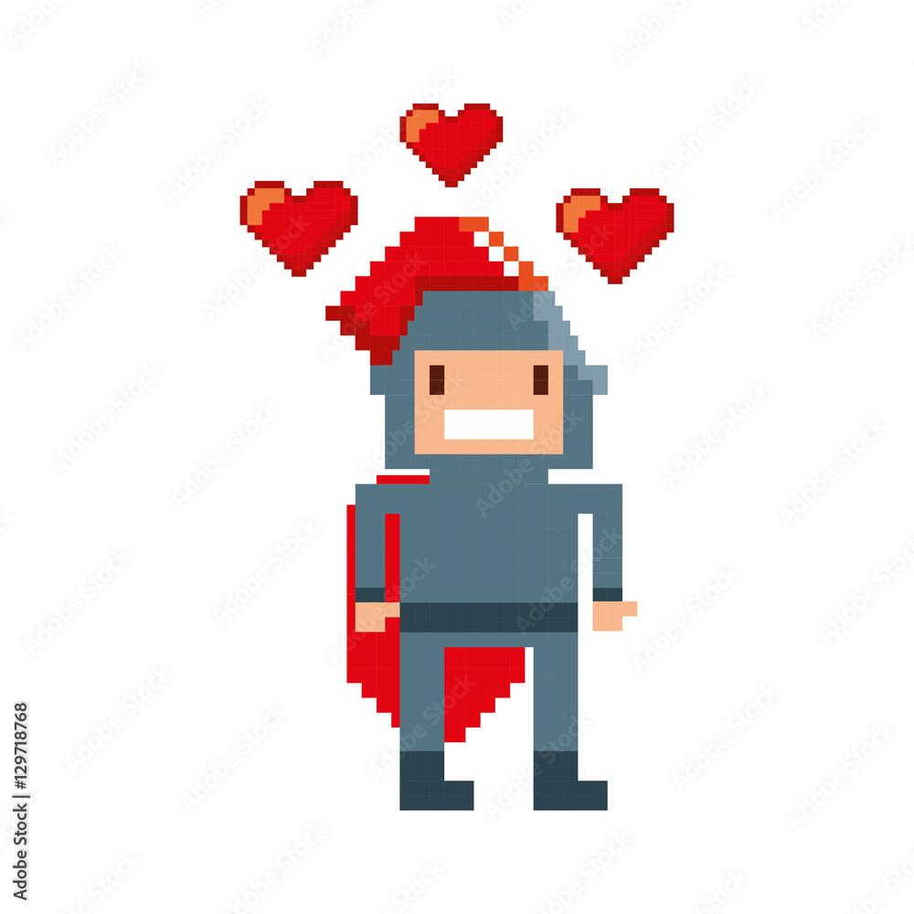 game warrior pixelated icon vector illustration design game warrior pixelated icon vector illustration design