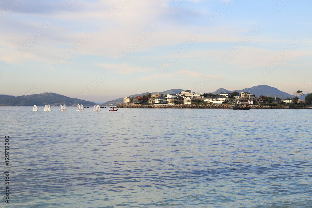 beach of Vigo and island