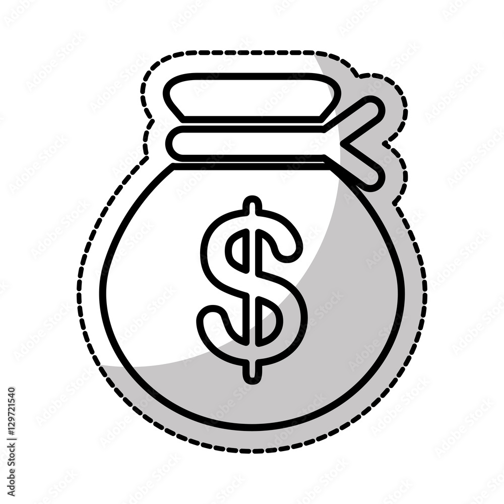 money bag isolated icon vector illustration design money bag isolated icon vector illustration design