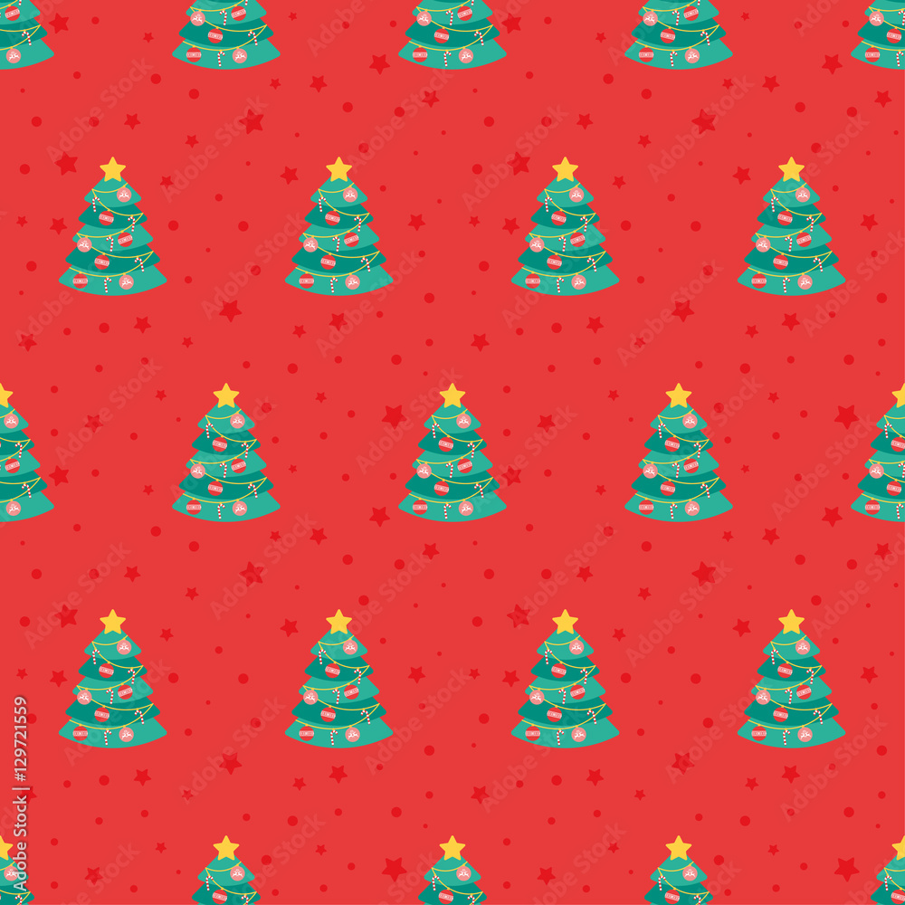 Christmas Seamless Pattern Vector Design Christmas Seamless Pattern Vector Design