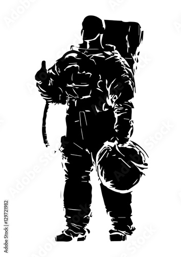 Shilouette Astronaut