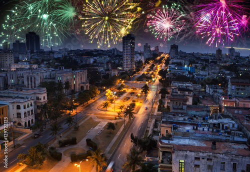 fireworks over Havana, Cuba © Konstantin Kulikov