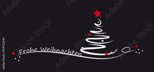 frohe weihnachten - scribble - weihnachtsbaum