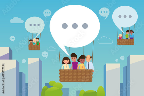 An inspiring and positive communication between people