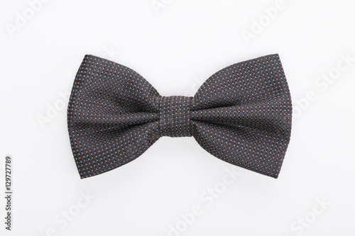 Color bow tie isolated on white background