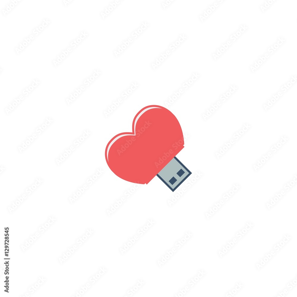 Computer Flashdisk Logo Design Element Computer Flashdisk Logo Design Element