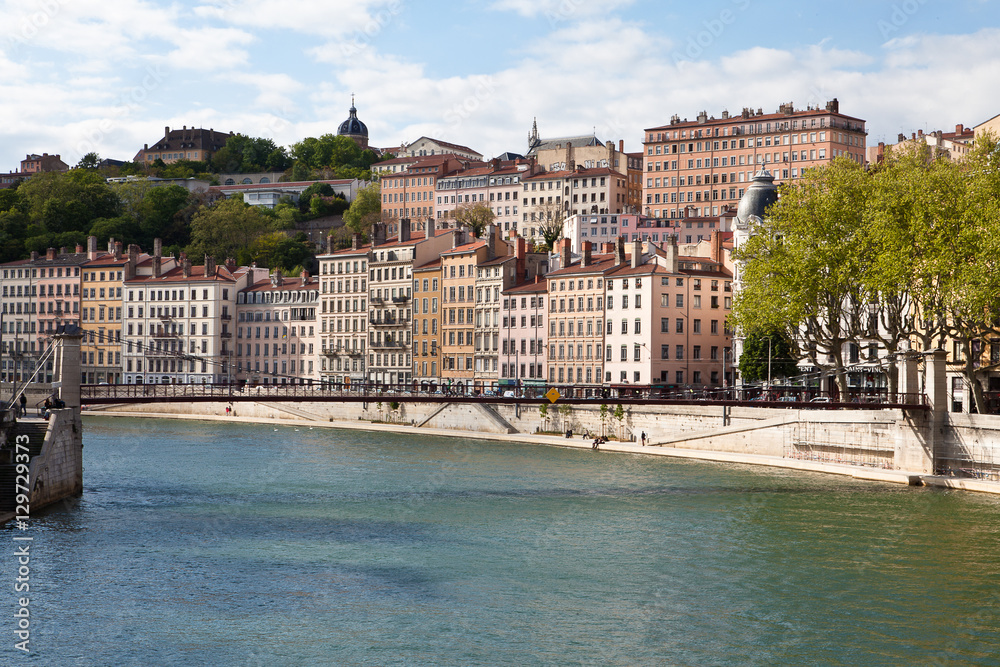 Panorama of the old town Lyon