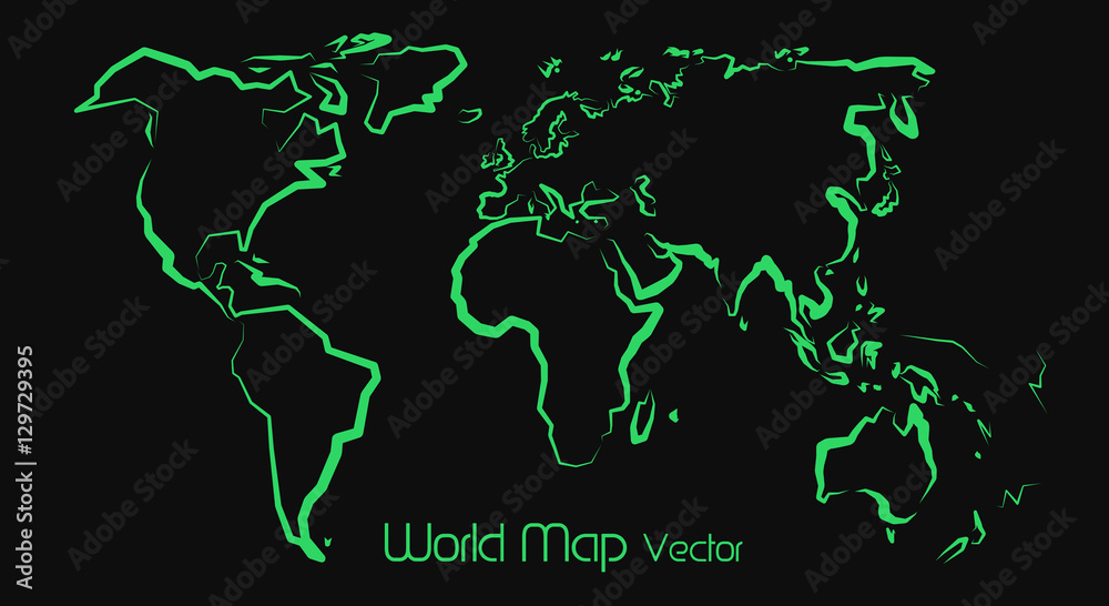 World Map - obrazy, fototapety, plakaty 