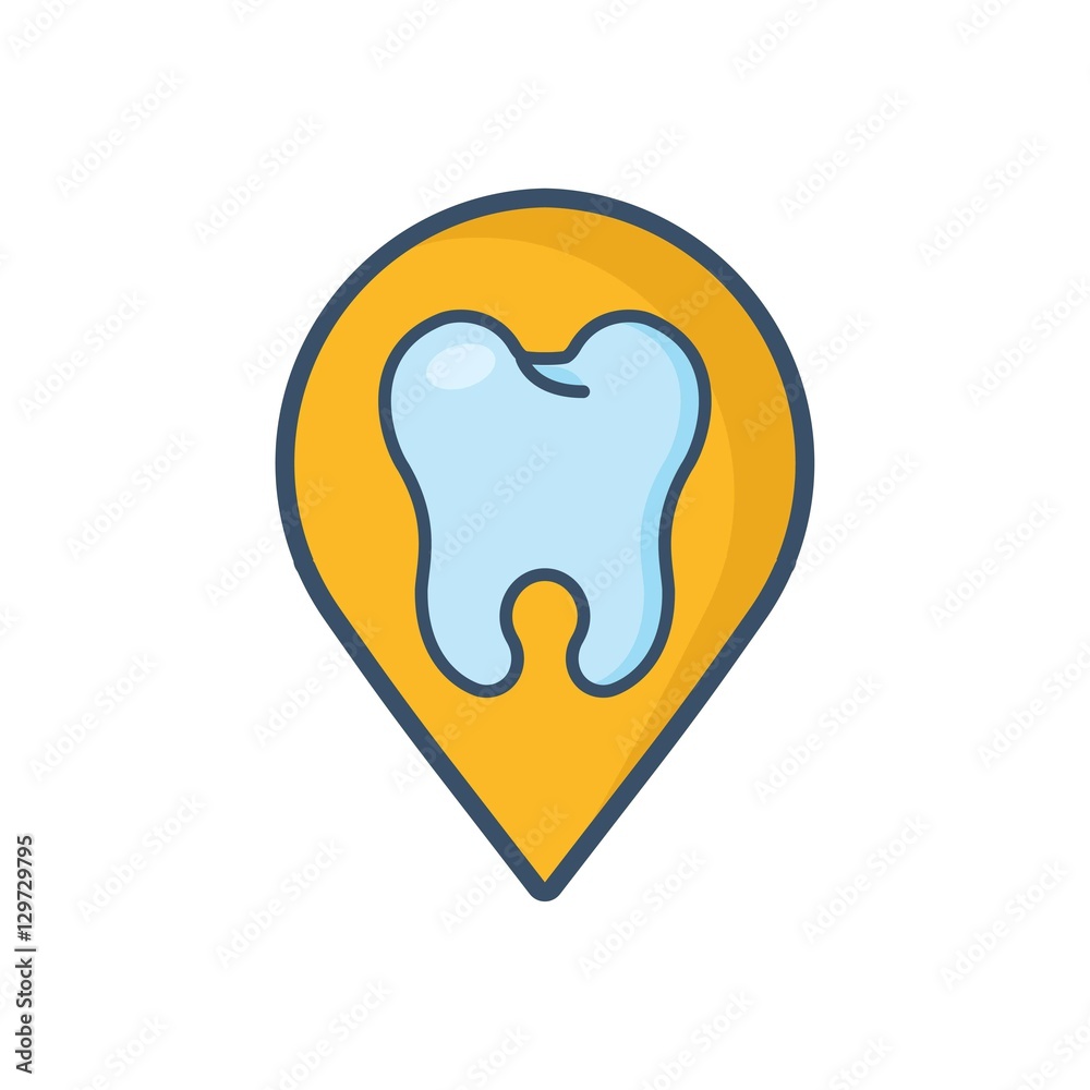 Dental Point Logo Design Element Dental Point Logo Design Element
