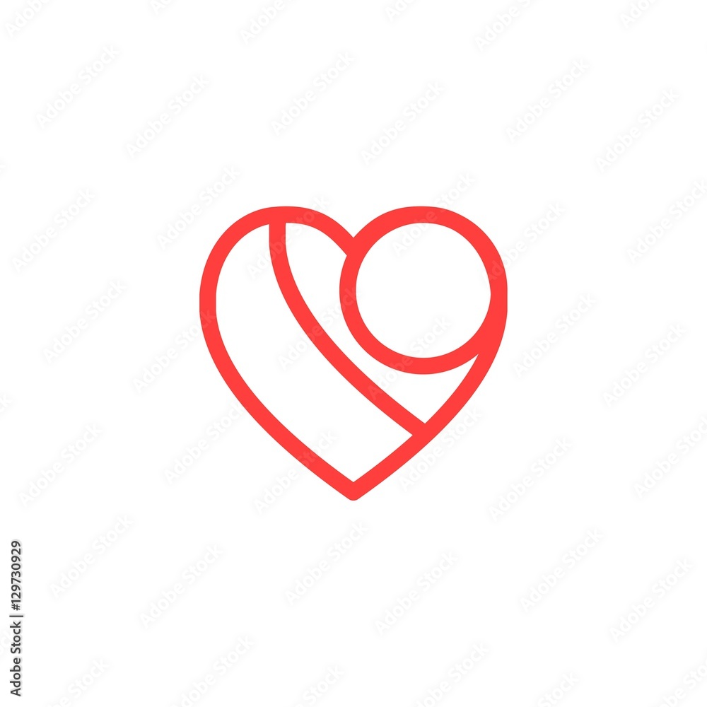Healthcare Line Logo Design Element Healthcare Line Logo Design Element