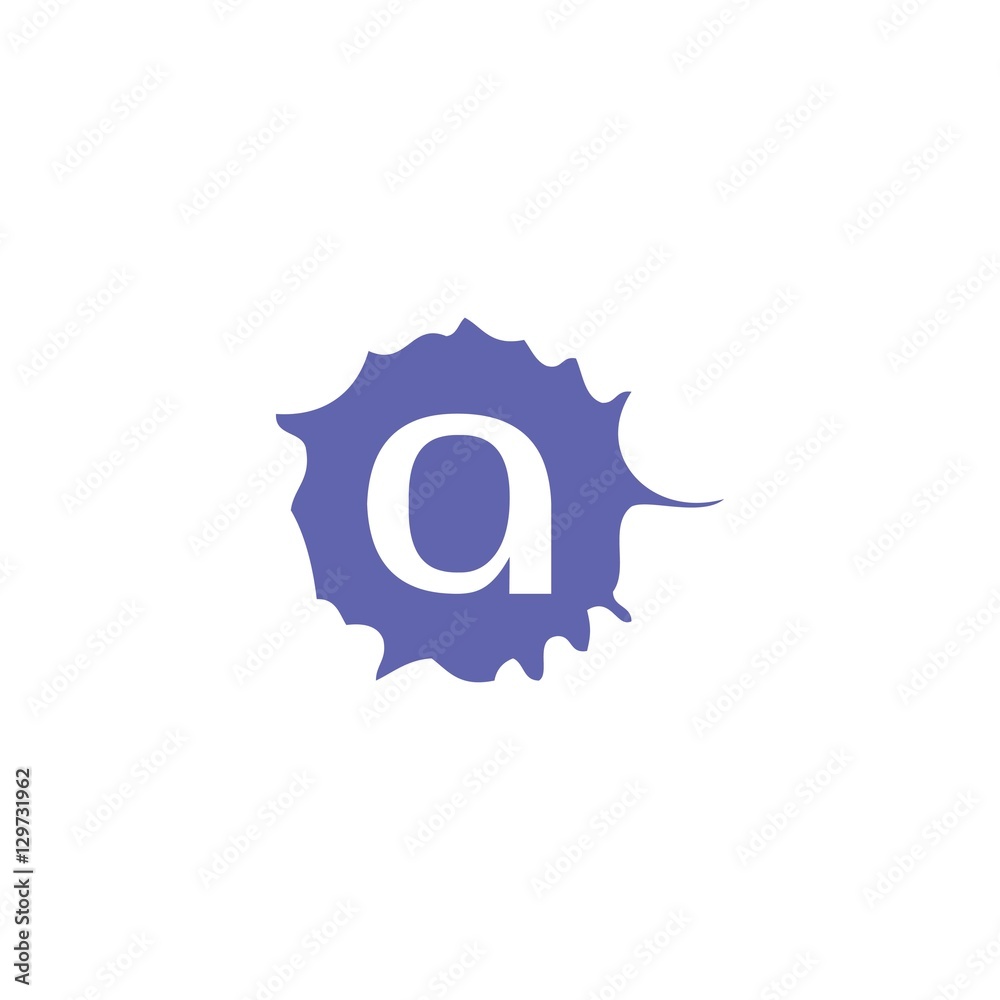 Obraz premium Initial A Splash Logo Design Template