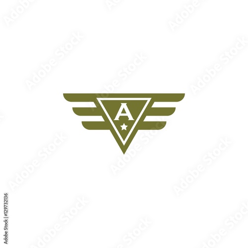 Initial A Aero Logo Design Template