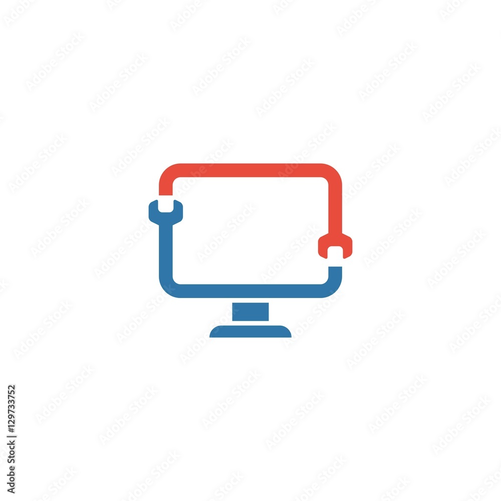 PC Repair Logo Design Element PC Repair Logo Design Element