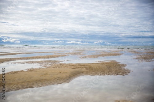 maritime seaside landscape  garonne estuary near Royan  France