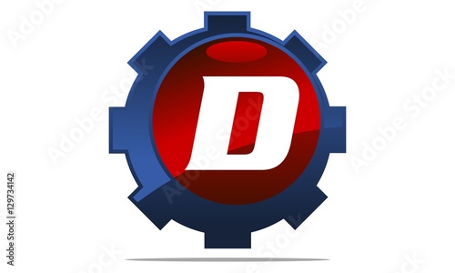 Gear Logo Letter D