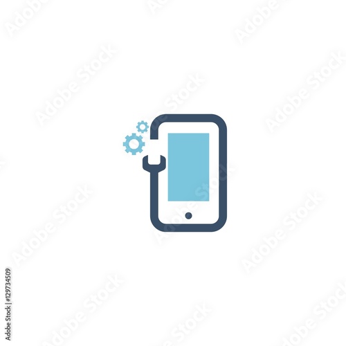 Repair Phone Logo Design Element