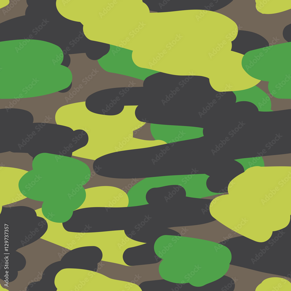 Fototapeta premium Seamless vector pattern camouflage coloring