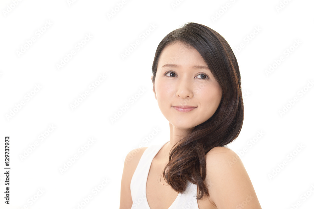 微笑む女性 微笑む女性