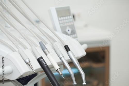 Dental equpments in dental office photo