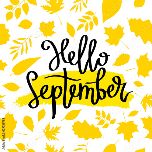 Hello September. The trend calligraphy.