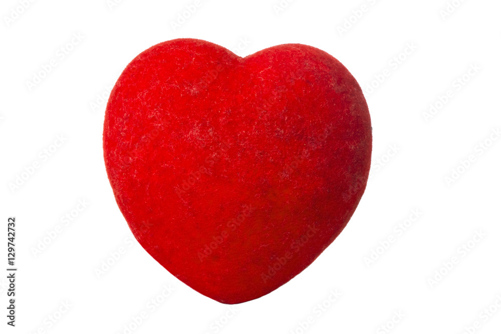 homemade red heart made of gross matter