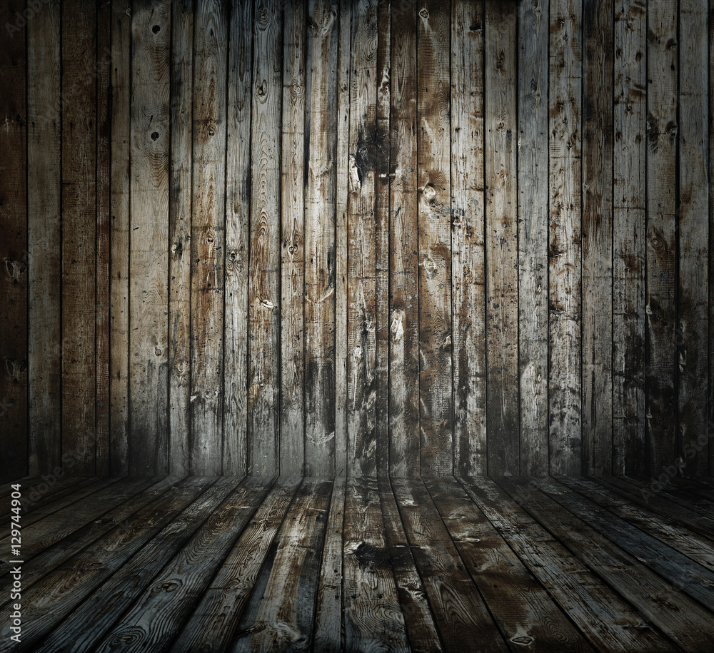 Fototapeta premium old wooden interior