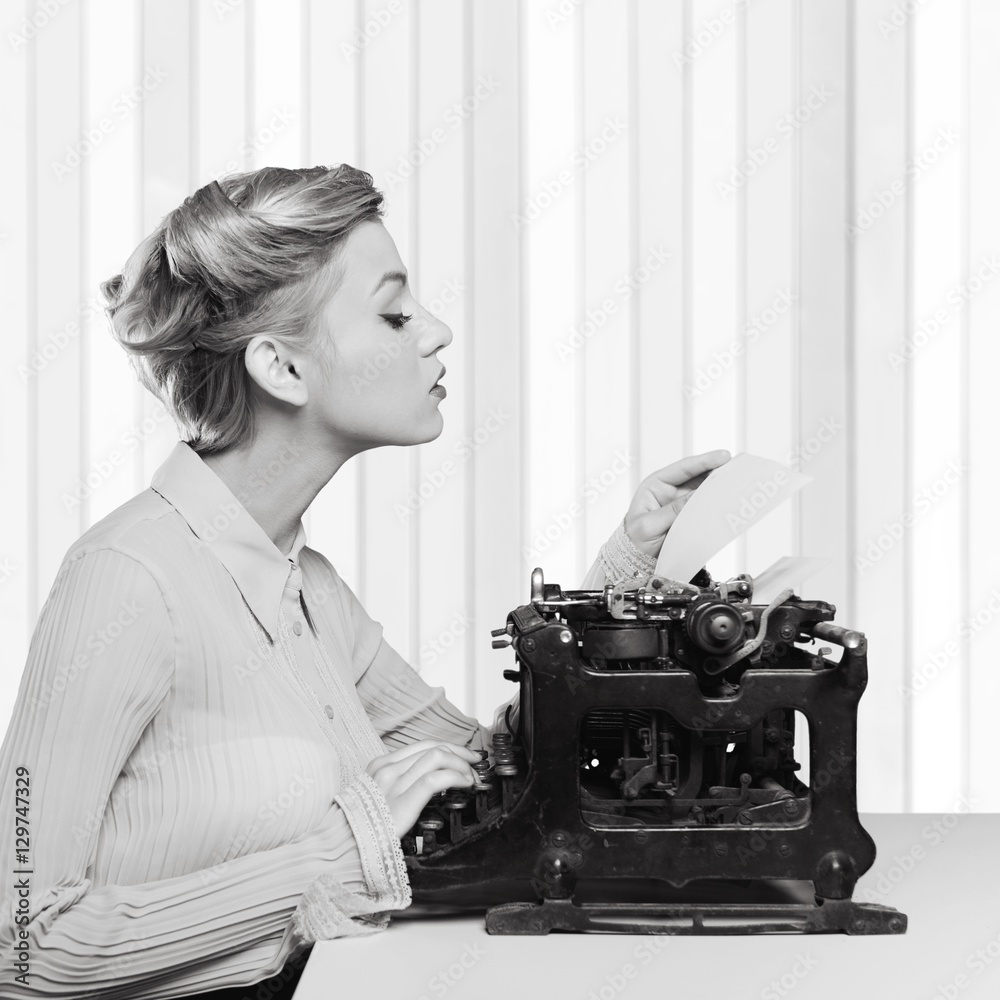 Naklejka premium Secretary.