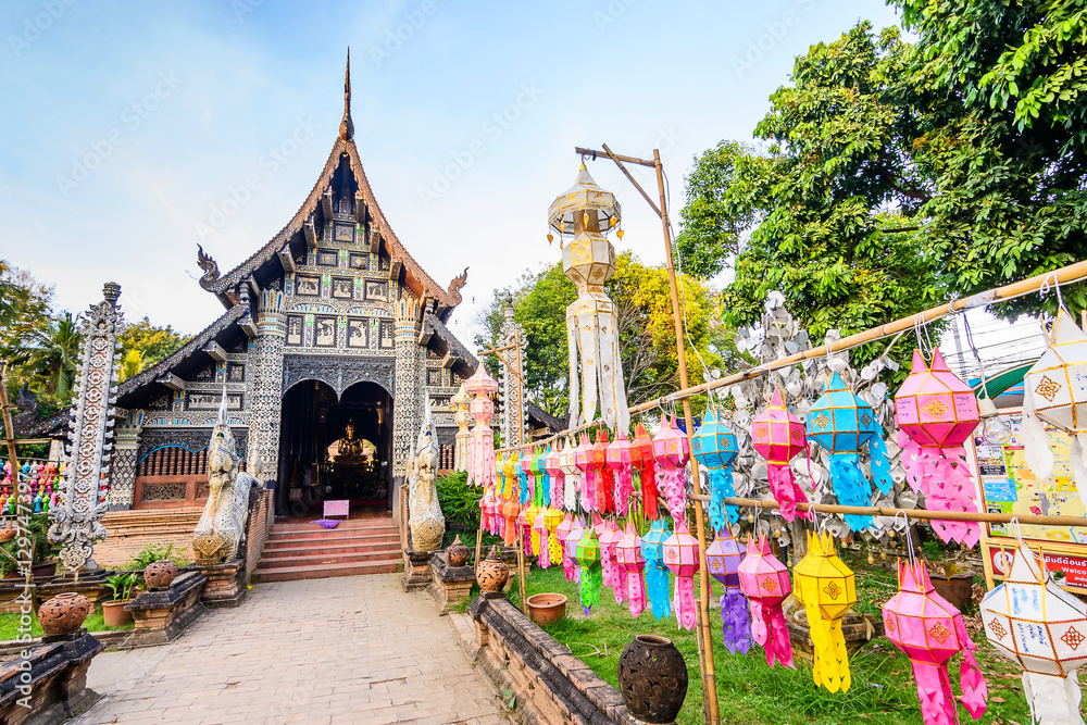 Wat Lok Molee Temple,  Old wooden church in Chiangmai, Thailand.