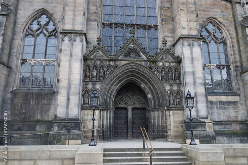 Gate of St Giles' Cathedral in Edinburgh, Scotland

