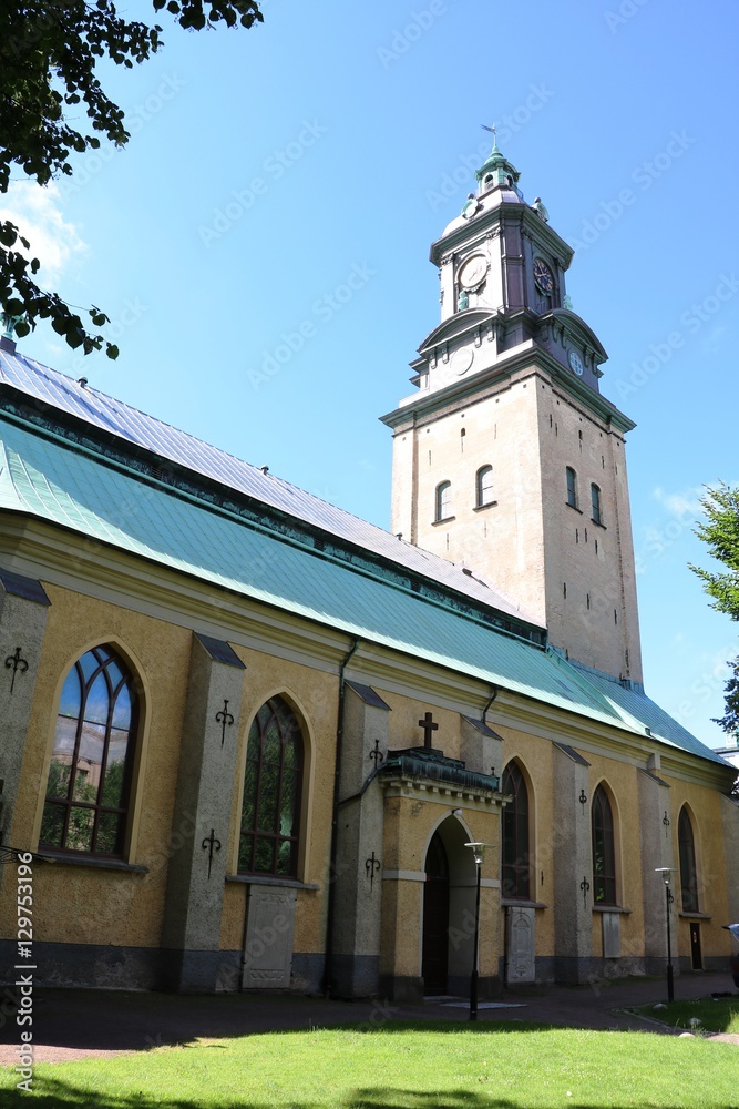 Backside of German church in Gothenburg, Sweden Scandinavia