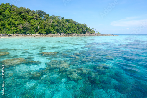 Fototapeta Naklejka Na Ścianę i Meble -  Beautiful island,clear water for snorkeling